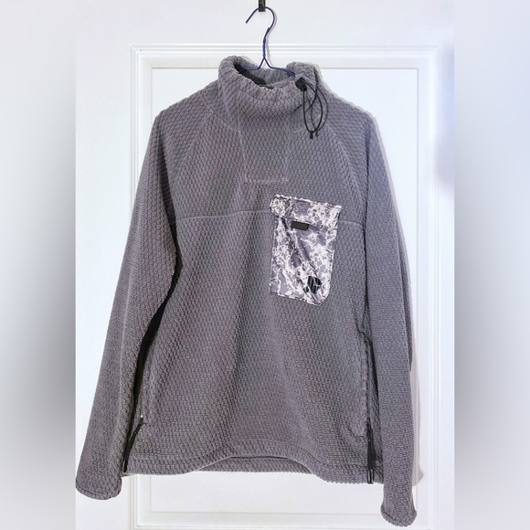 BURTON unisex waffle mock neck sweater, size small - Picture 3 of 9